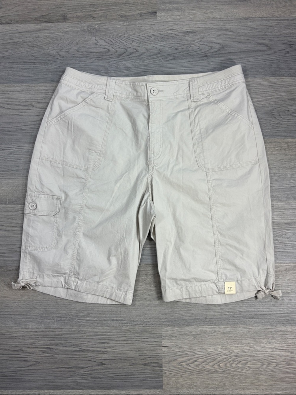 St. John's Bay Khaki 11" Inseam Shorts - size 16 NWT